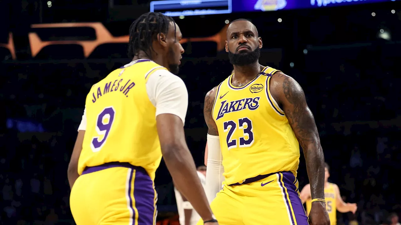 LeBron et Bronny James ont joué ensemble, premier duo père-fils de l'histoire en NBA