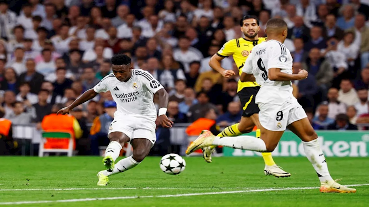 Real's Vinicius grabs hat-trick in 5-2 comeback win over Dortmund - SABC News