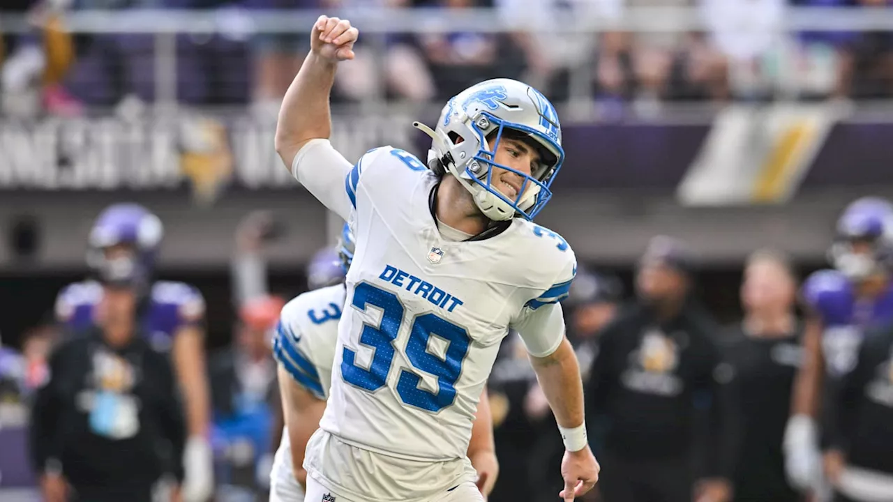 Detroit Lions Jake Bates Wins Week 7 NFC Special Teams Player of the Week