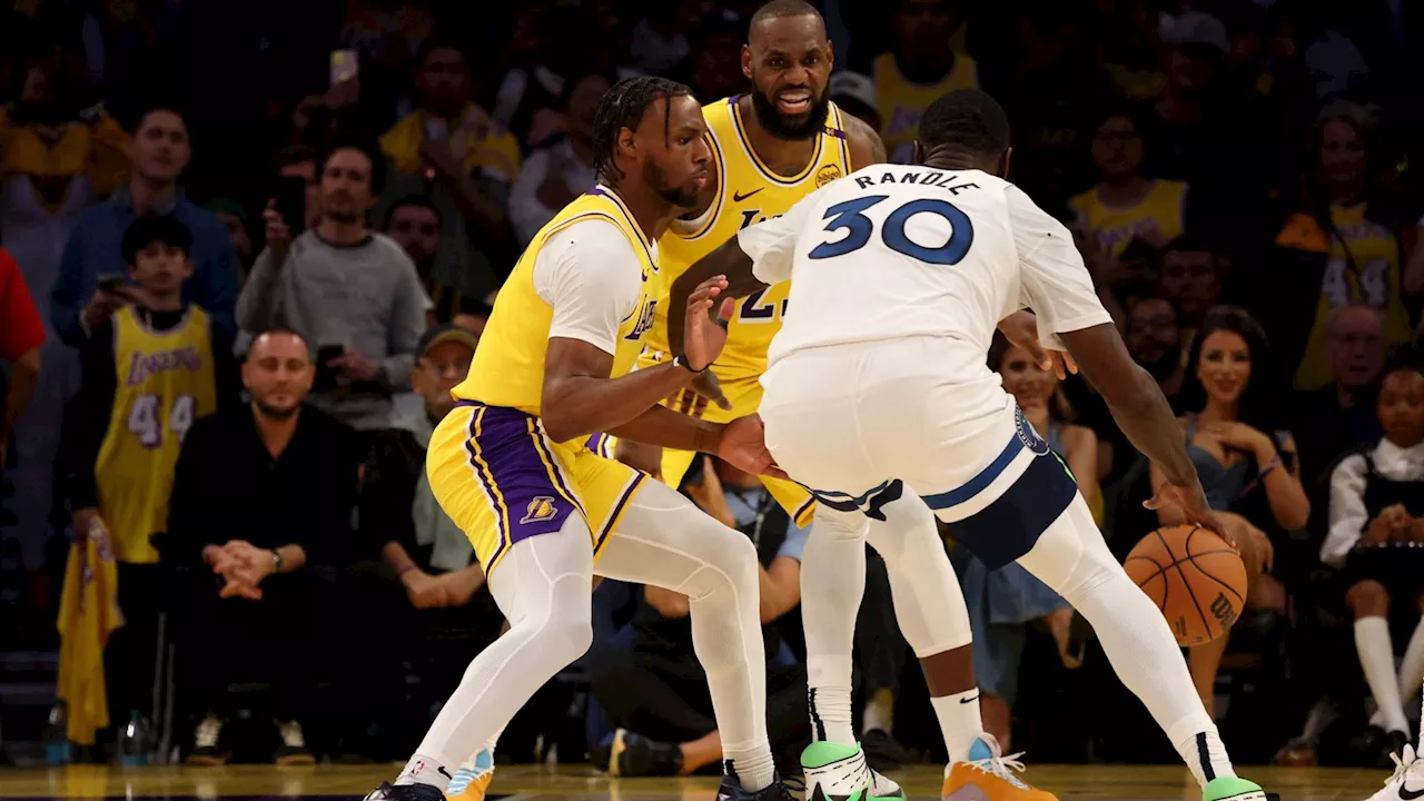 LeBron James and son Bronny make NBA history as they play together for LA Lakers