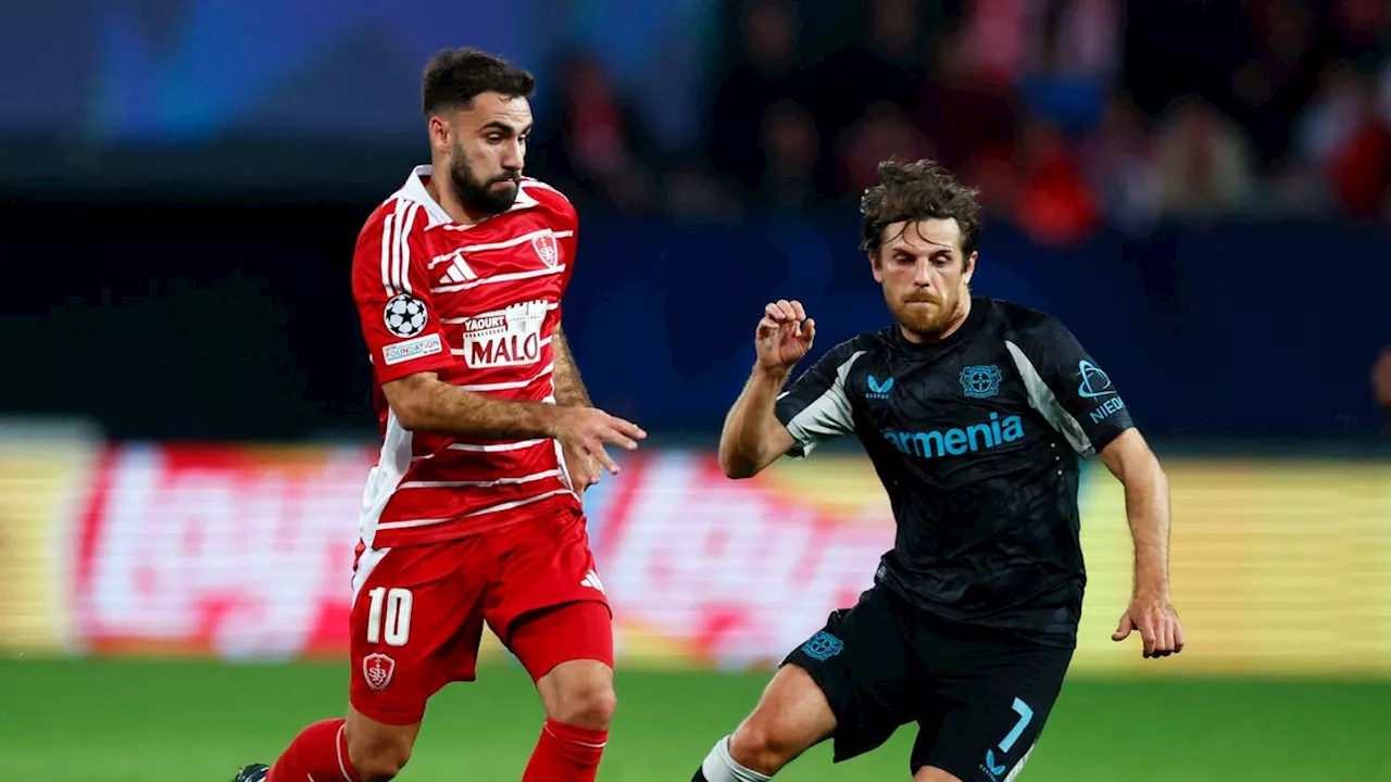 Champions-League-Spiel bei Stade Brest: Neuformierte Leverkusener geben trotz Führung erstmals Punkte ab