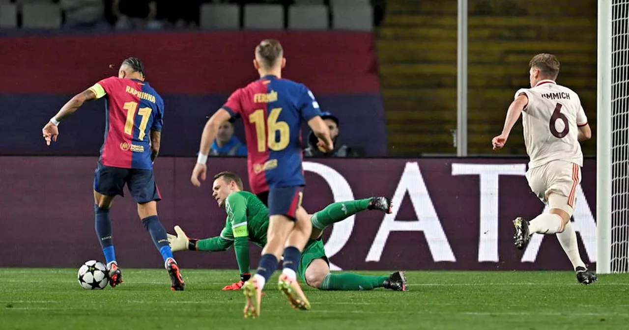 Champions League: Flicks Barca demütigt Bayern - Raphinha brilliert