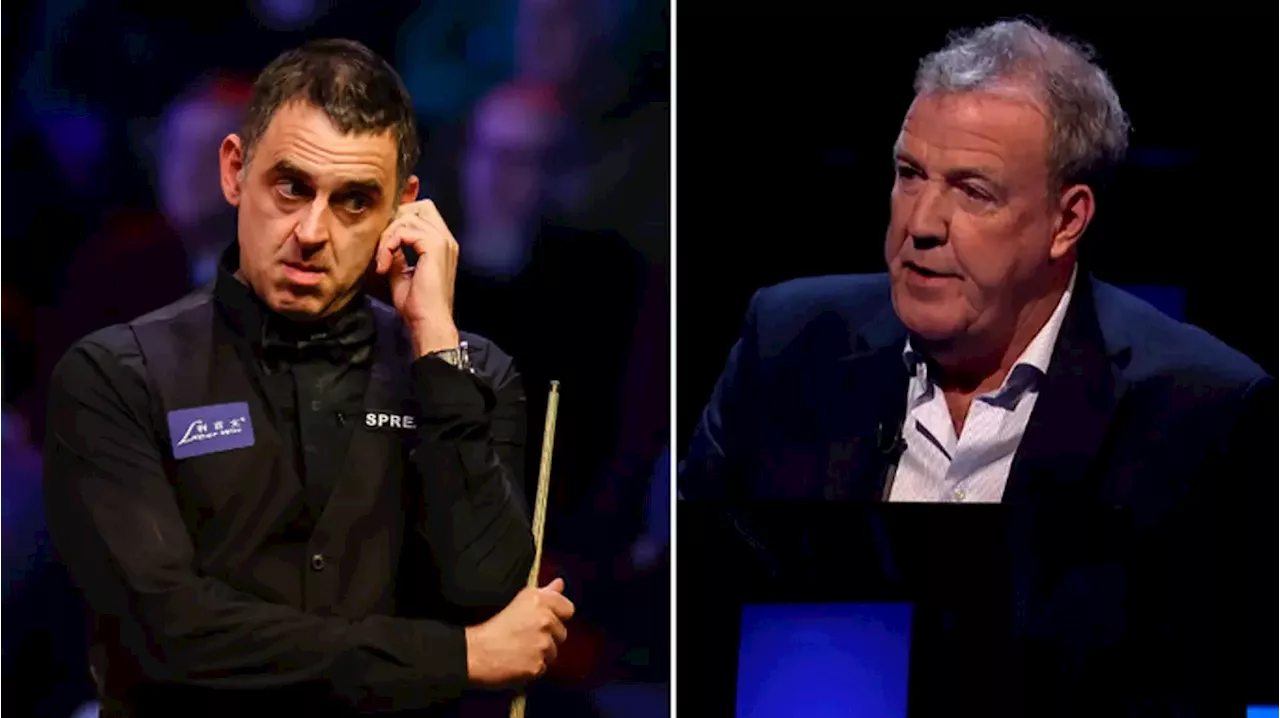 Fans call out Jeremy Clarkson's 'inaccurate' Ronnie O'Sullivan question on Who Wants To Be A Millionaire