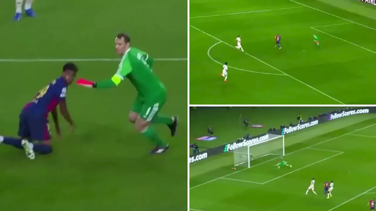 Fans watching Barcelona vs. Bayern Munich game are making the same point about Manuel Neuer