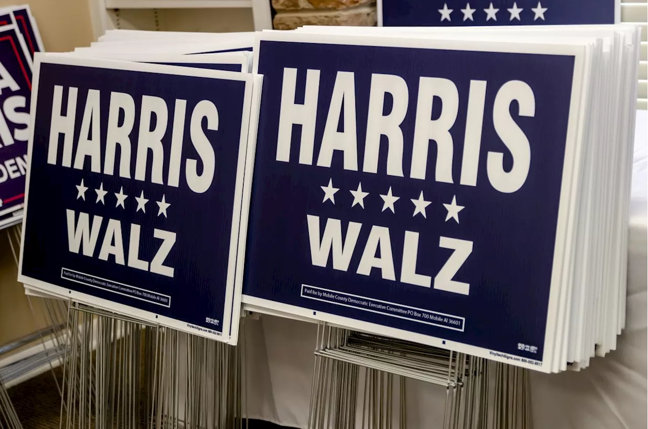 AirTag leads woman to trunk full of allegedly stolen Harris signs, US video shows