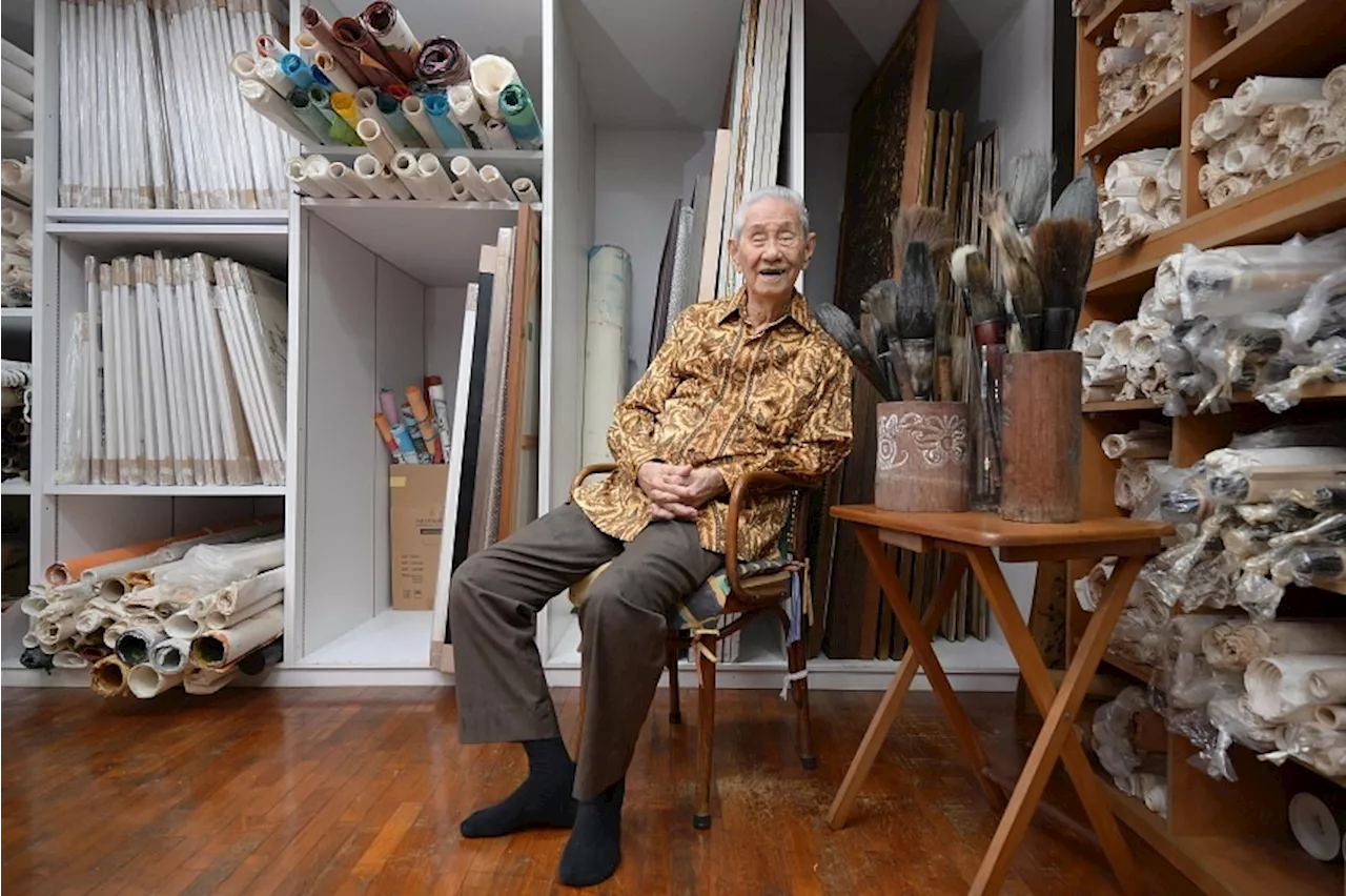 ‘Art has given me longevity’: Lim Tze Peng, 103, ebullient about National Gallery solo exhibition