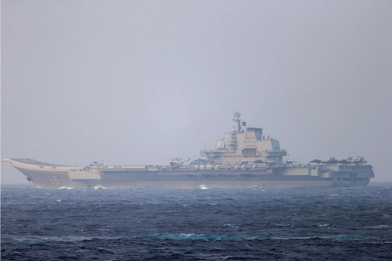 Taiwan says Chinese aircraft carrier group sailed through Taiwan Strait