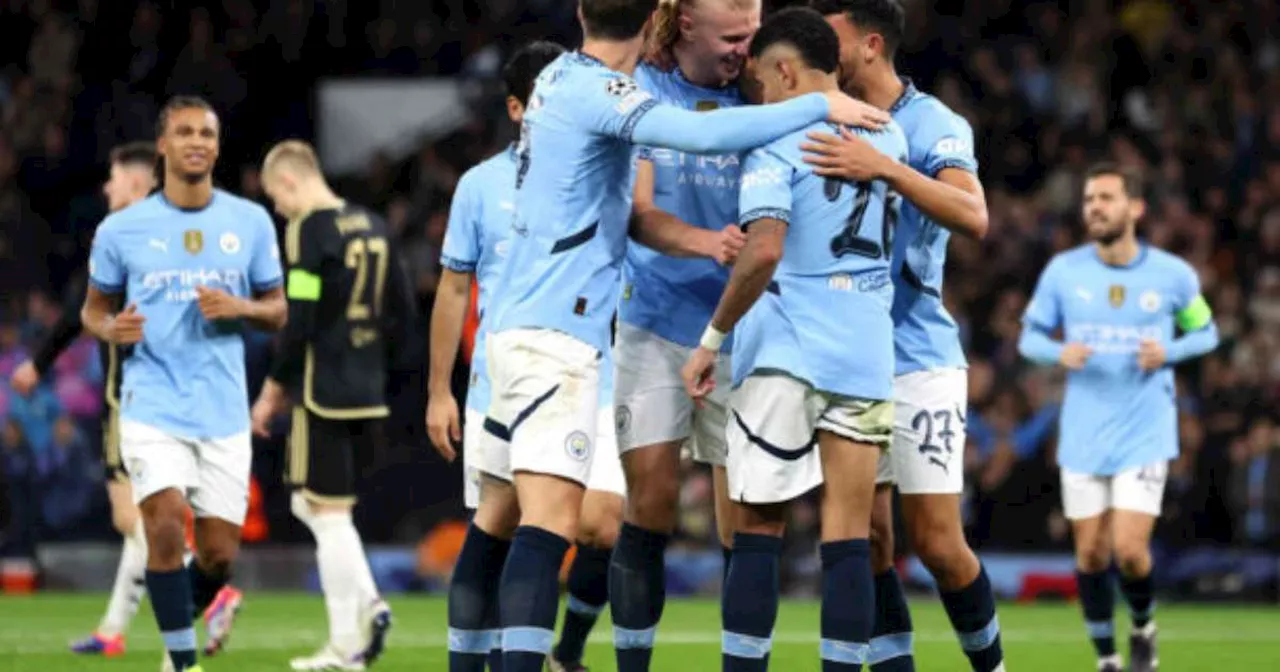 Haaland faz gol acrobático, e City goleia pela Champions