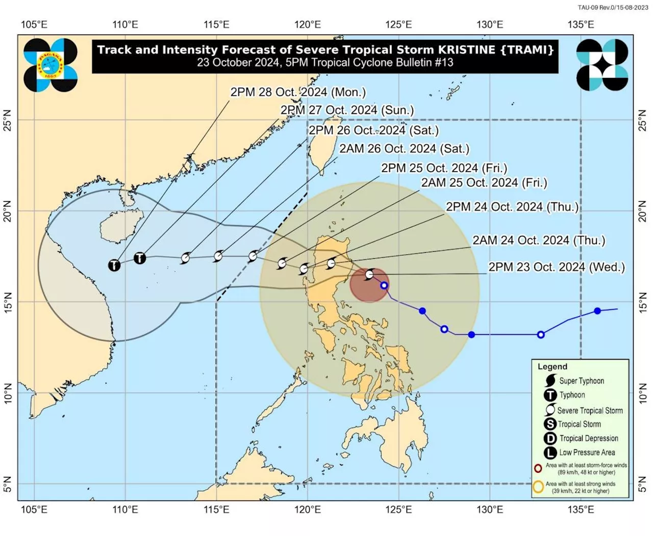 'Kristine' to make landfall over Isabela Wednesday night or Thursday morning