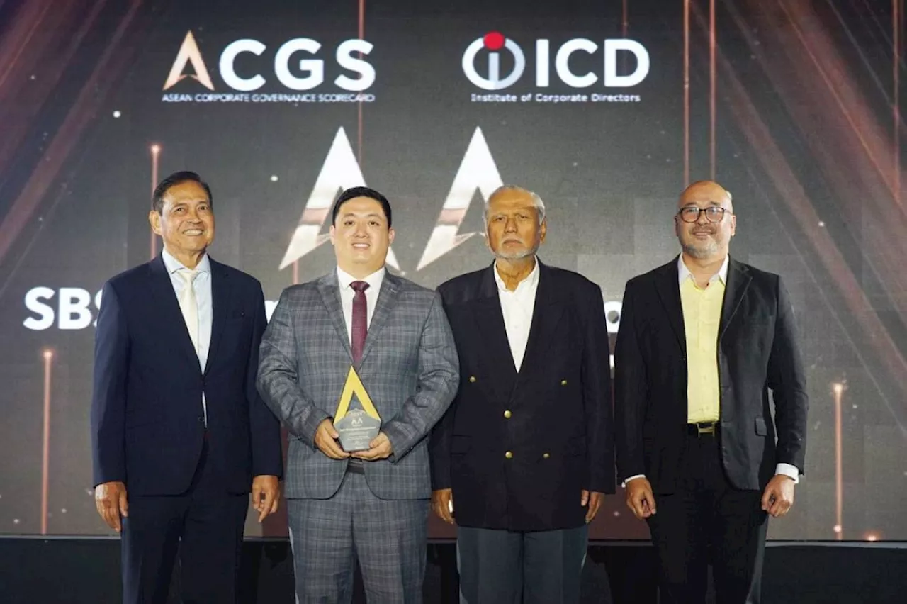 SBS Philippines Corp. receives Golden Arrow Award for Corporate Governance