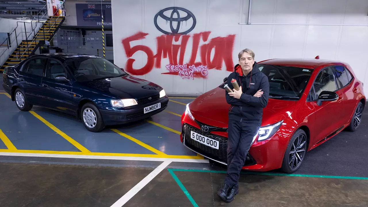 Inside Toyota’s UK production plant as it builds five MILLIONTH motor since first Carina E rolled off the l...