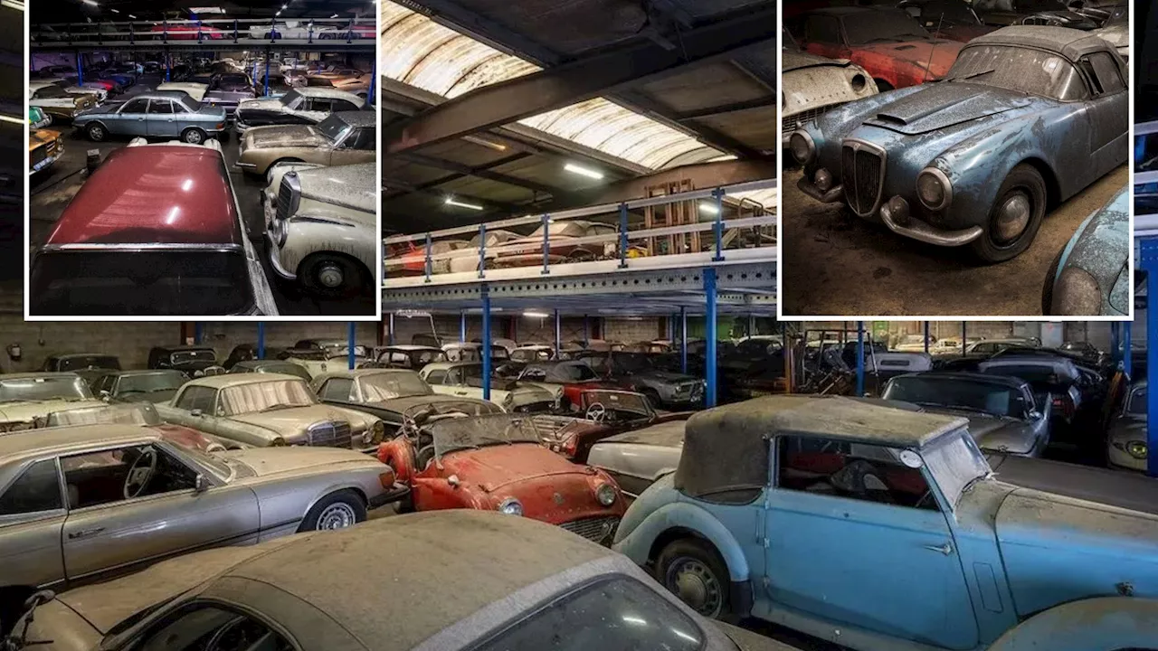 Secret collection of ‘world’s RAREST cars’ including Ferraris, Fords & Lancias found abandoned in a churc...