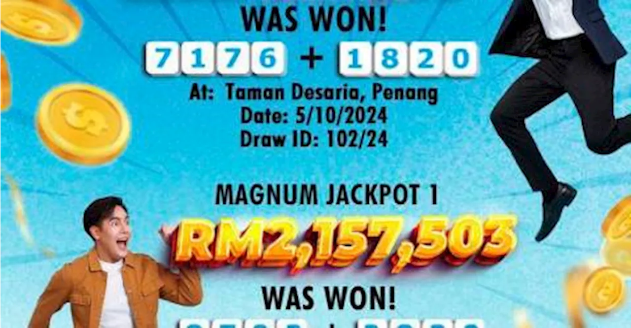 Penangites strike over RM18m and RM2m from Magnum 4D jackpot