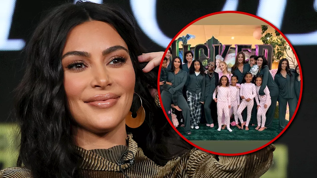 Kim Kardashian Hosts 'Wicked' Screening Pajama Party With Ariana Grande