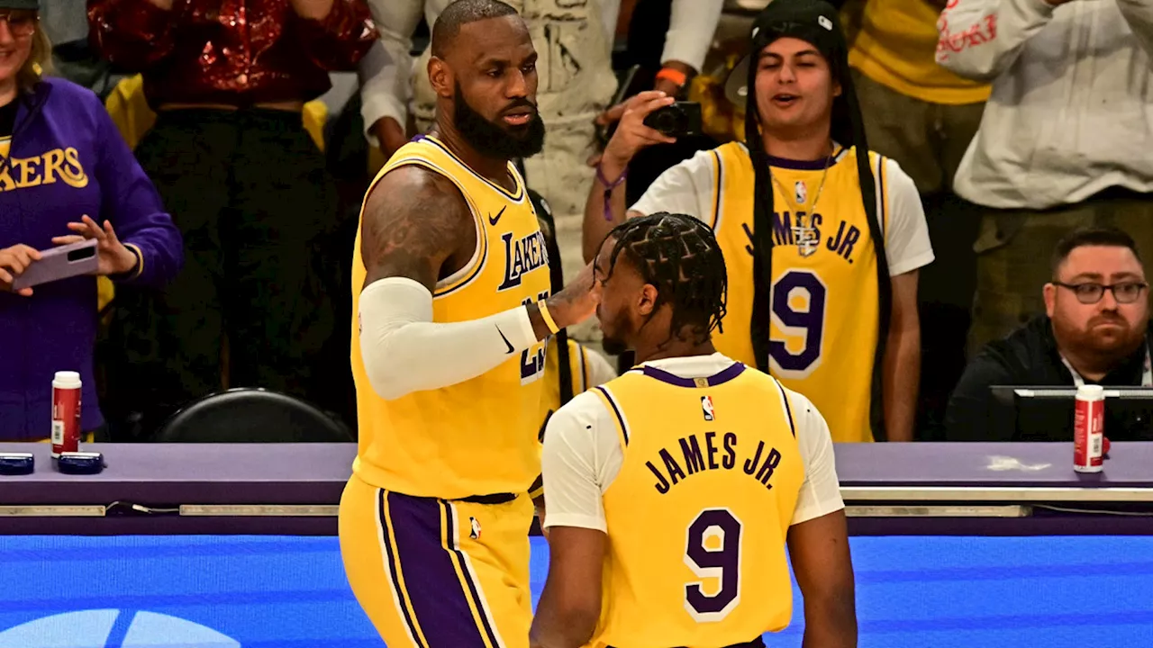 LeBron & Bronny James Make History, First Father-Son Duo To Share Court