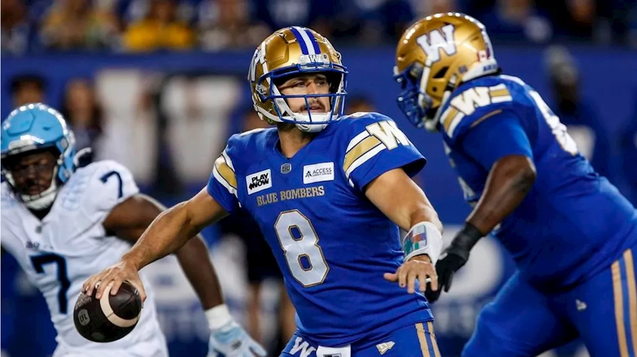 Blue Bombers looking to clinch bye in potential Grey Cup preview vs. Alouettes