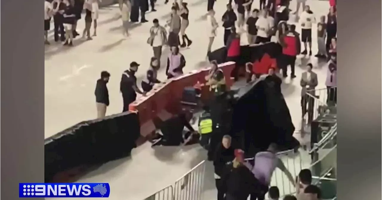 Melbourne crowds brawl with security at Travis Scott concert for second night in a row