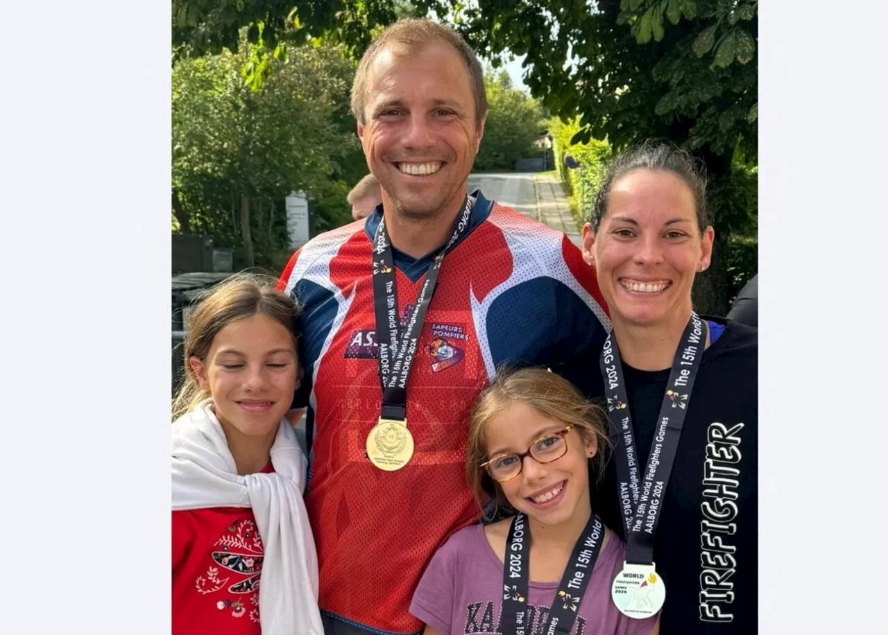 Une famille de Seine-et-Marne médaillée aux Jeux mondiaux des pompiers au Danemark