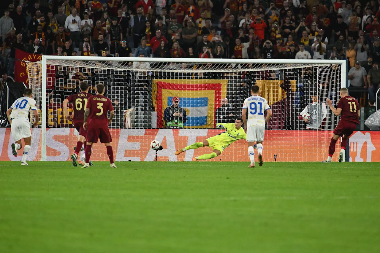 Europa League, Roma soffre ma vince 1-0 all'Olimpico contro Dinamo Kiev