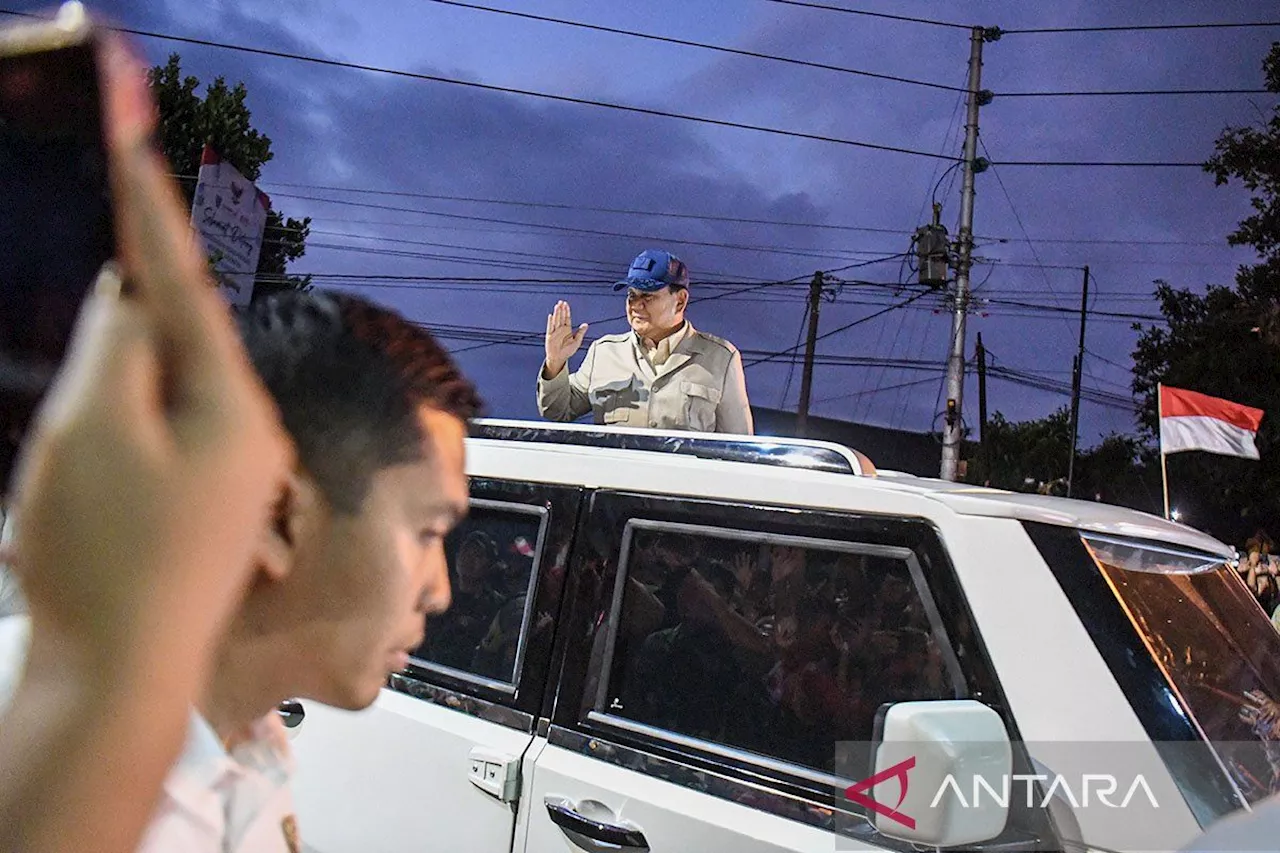 Prabowo dan anggota kabinet bermalam di kompleks Akmil Magelang