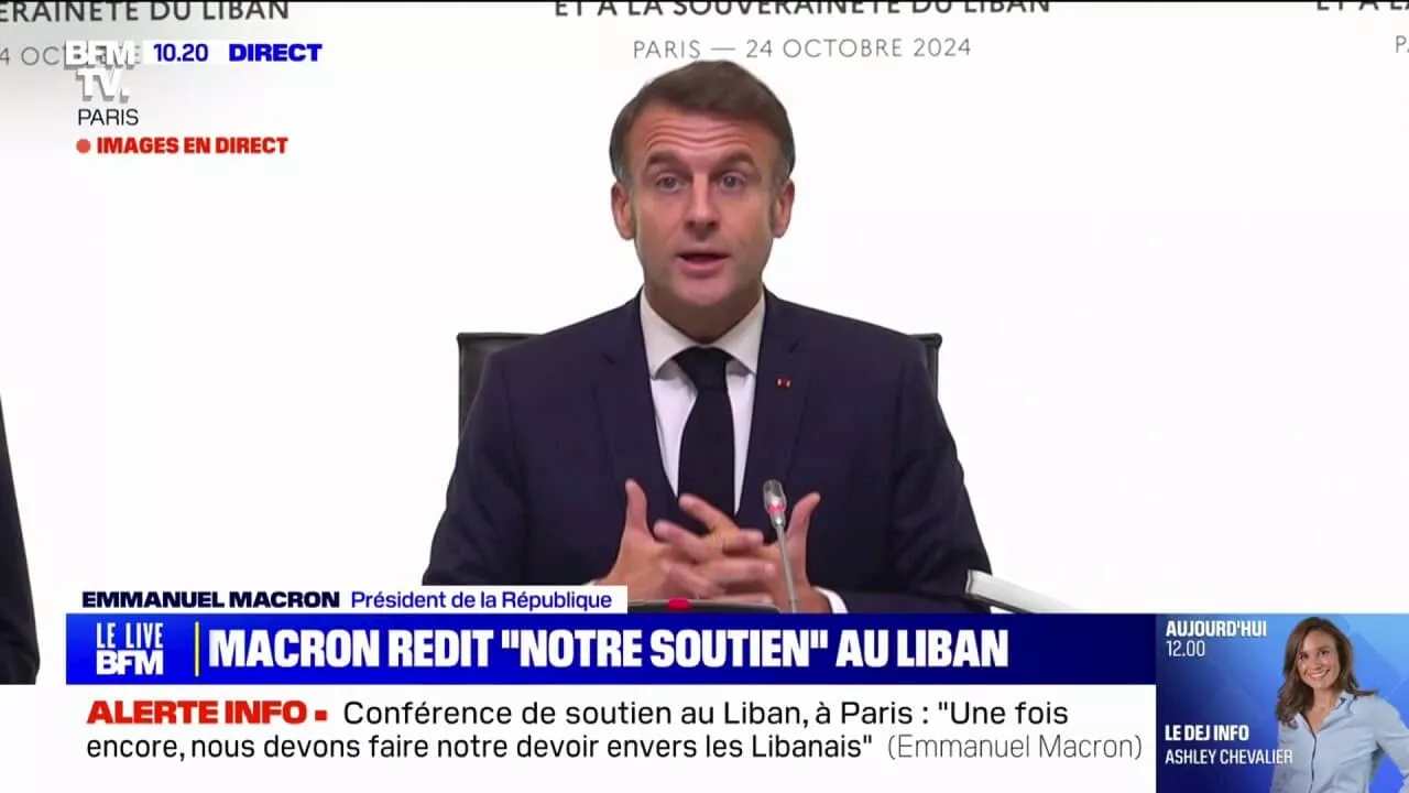 Emmanuel Macron annonce que 'la France apportera 100 millions d'euros' au Liban