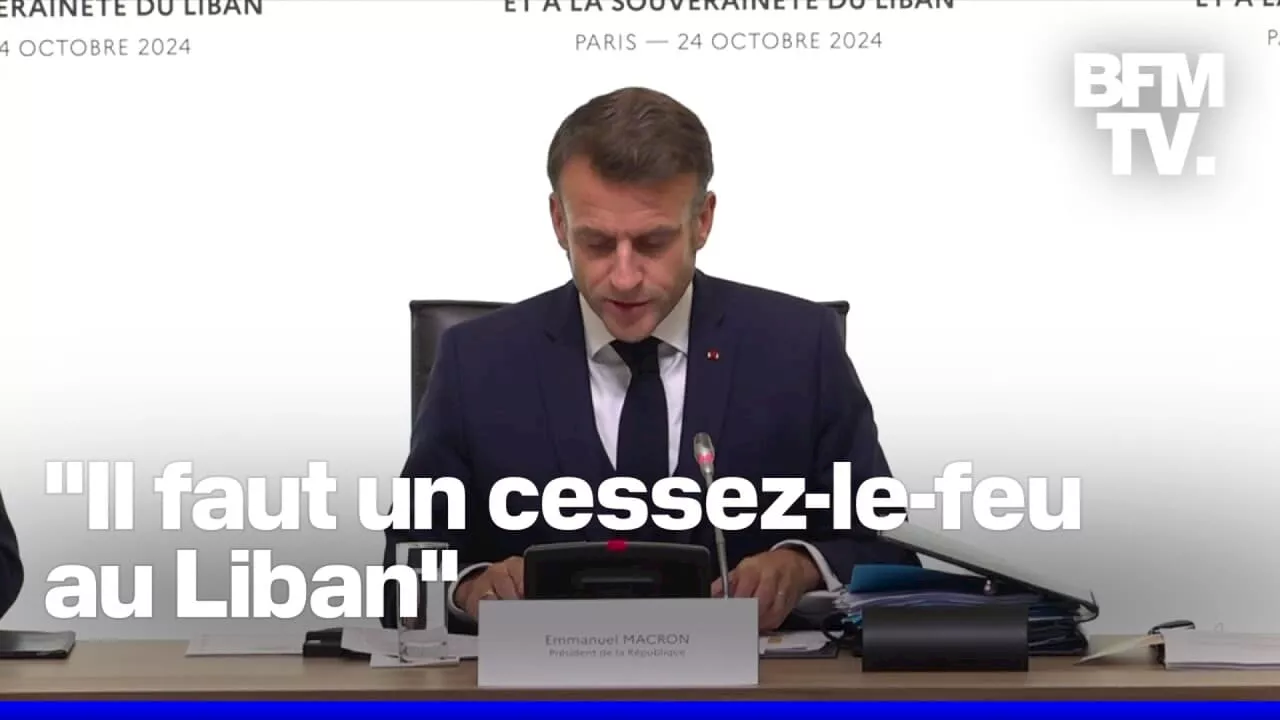 'La France apportera 100 millions d'euros' au Liban: l'intégralité du discours d'Emmanuel Macron