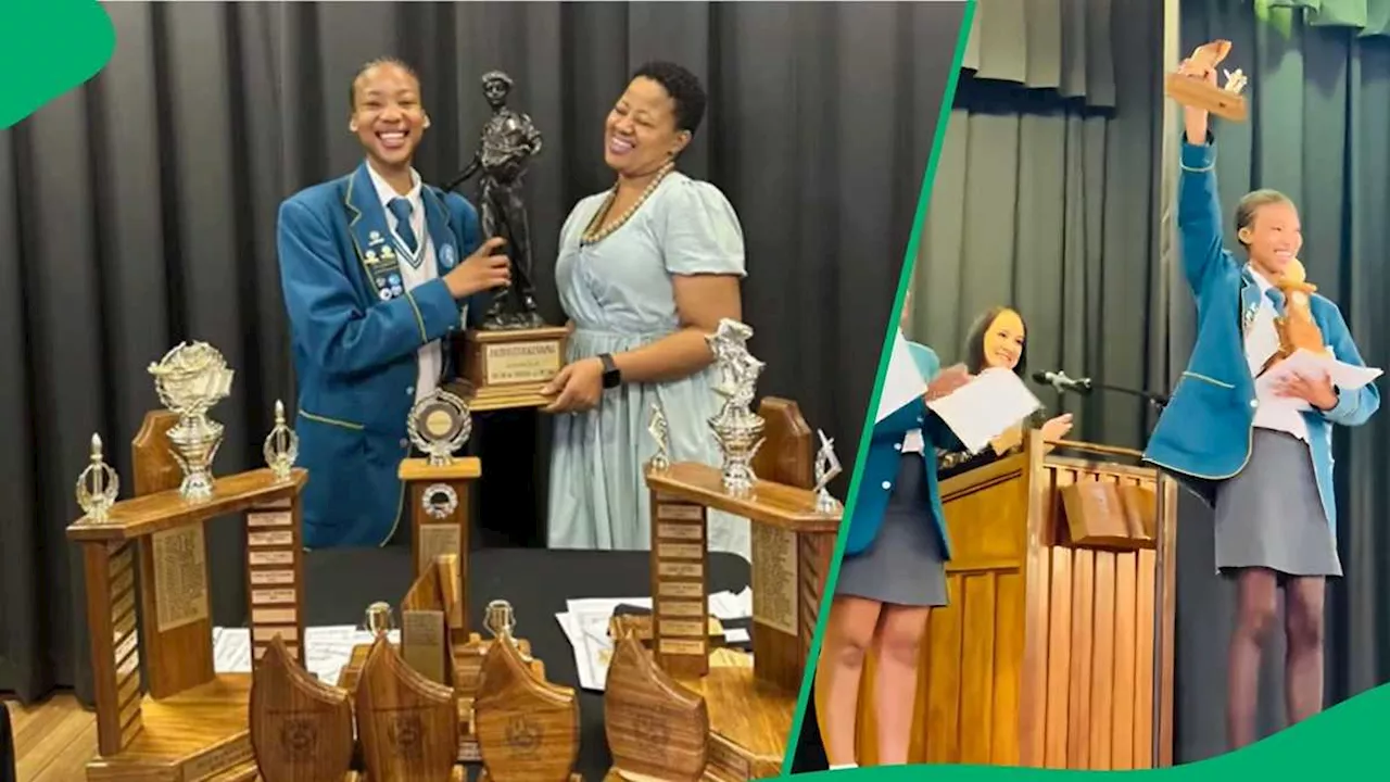 “The Is a Big Flex”: Matriculant Scoops 28 Certificates and 11 Trophies at Prize-Giving, SA Wowed