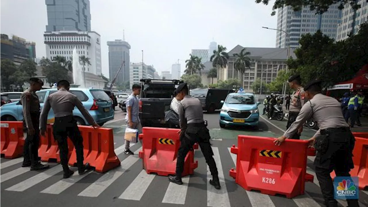 Awas Kena Macet! Kawasan Patung Kuda Ditutup Sementara, Ada Demo Buruh