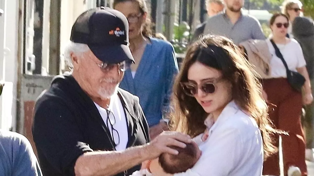 Dustin Hoffman, 87, and wife Lisa meet their newborn grandson Ryder Dusty Hoffman in NYC