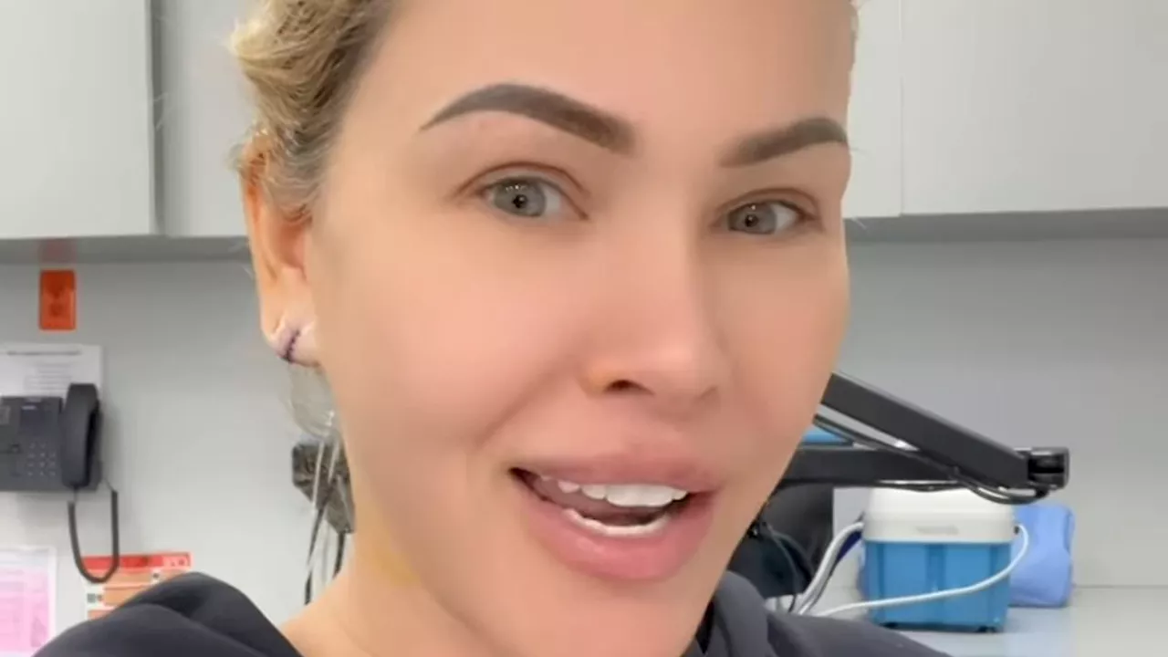 Travis Barker's ex Shanna Moakler gets earlobe surgery and lip filler in one sitting