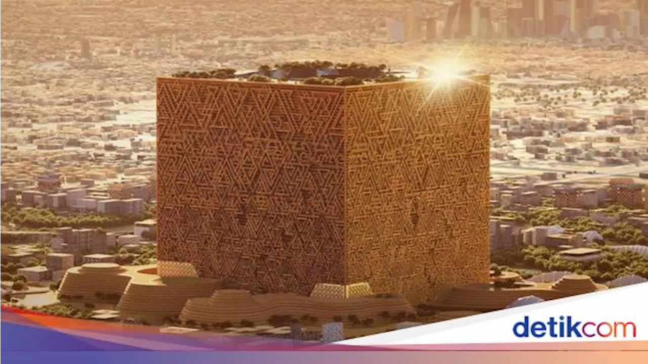 Pembangunan Gedung Pencakar Langit Mirip Ka'bah di Arab Saudi Mulai Terlihat