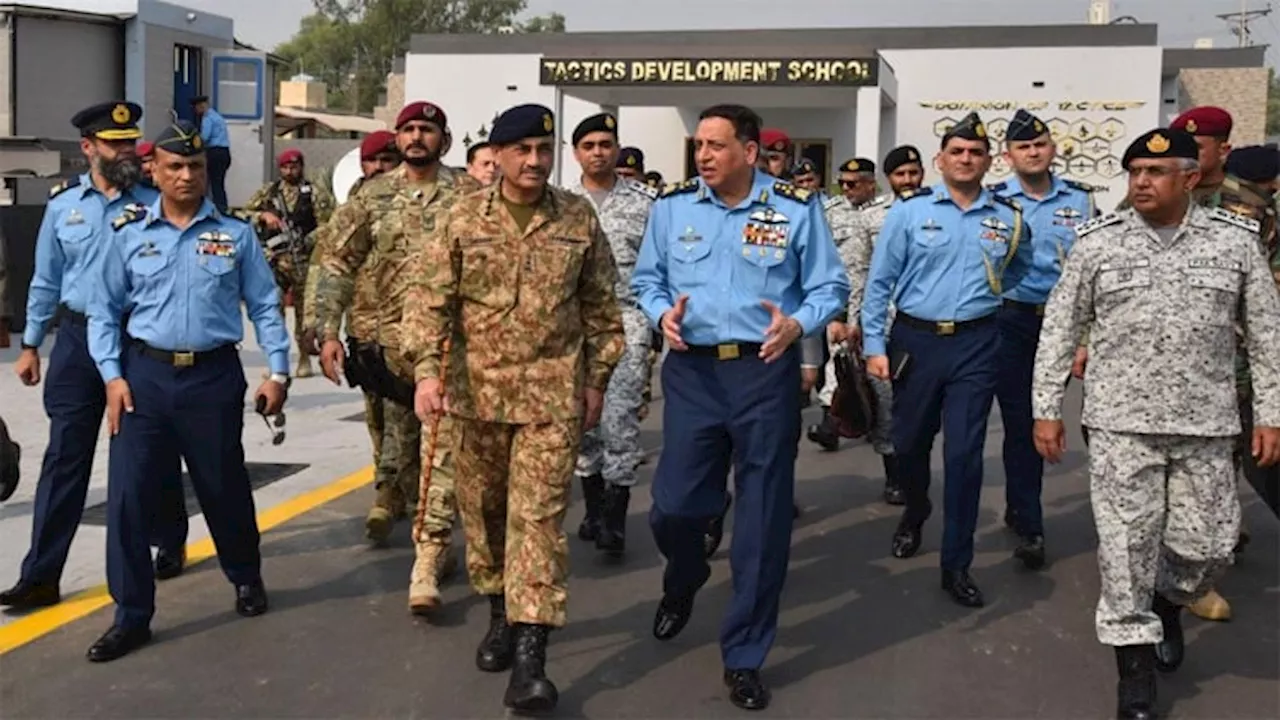 COAS visits operational air base of PAF to witness multinational exercise Indus Shield-2024