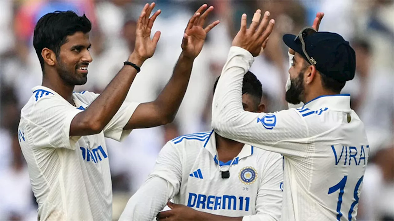 Sundar dazzles with seven wickets as New Zealand 259 all out