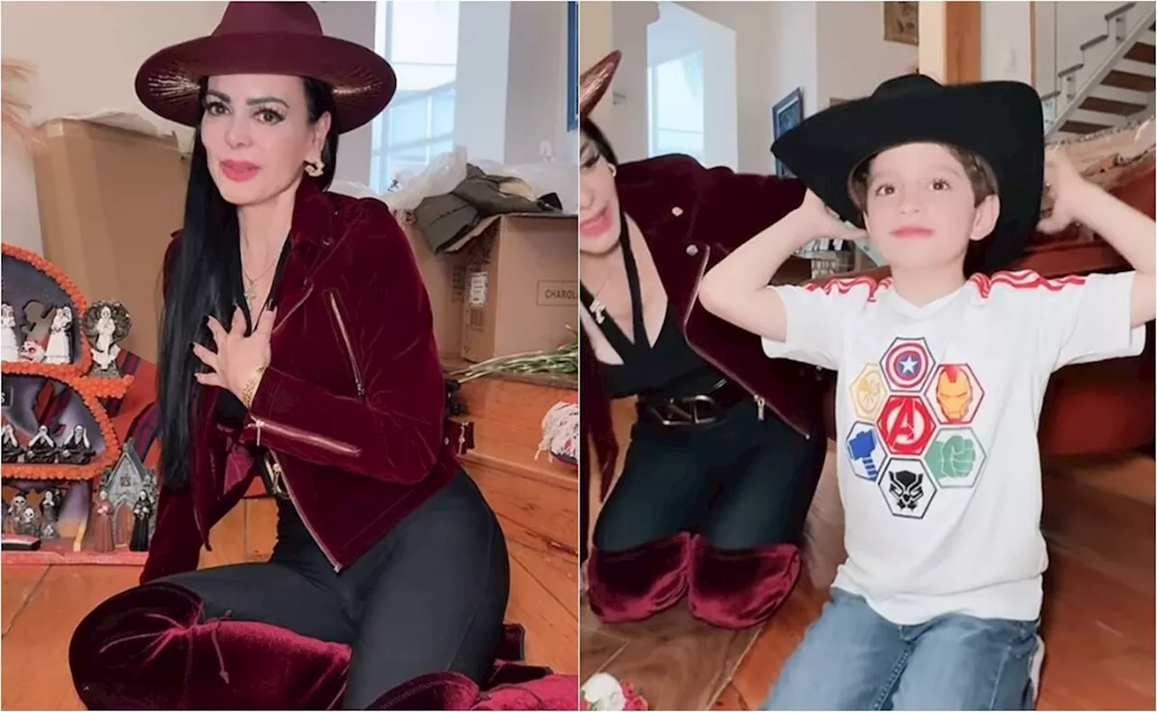 Maribel Guardia y su nieto colocan el altar de Día de Muertos para Julián Figueroa