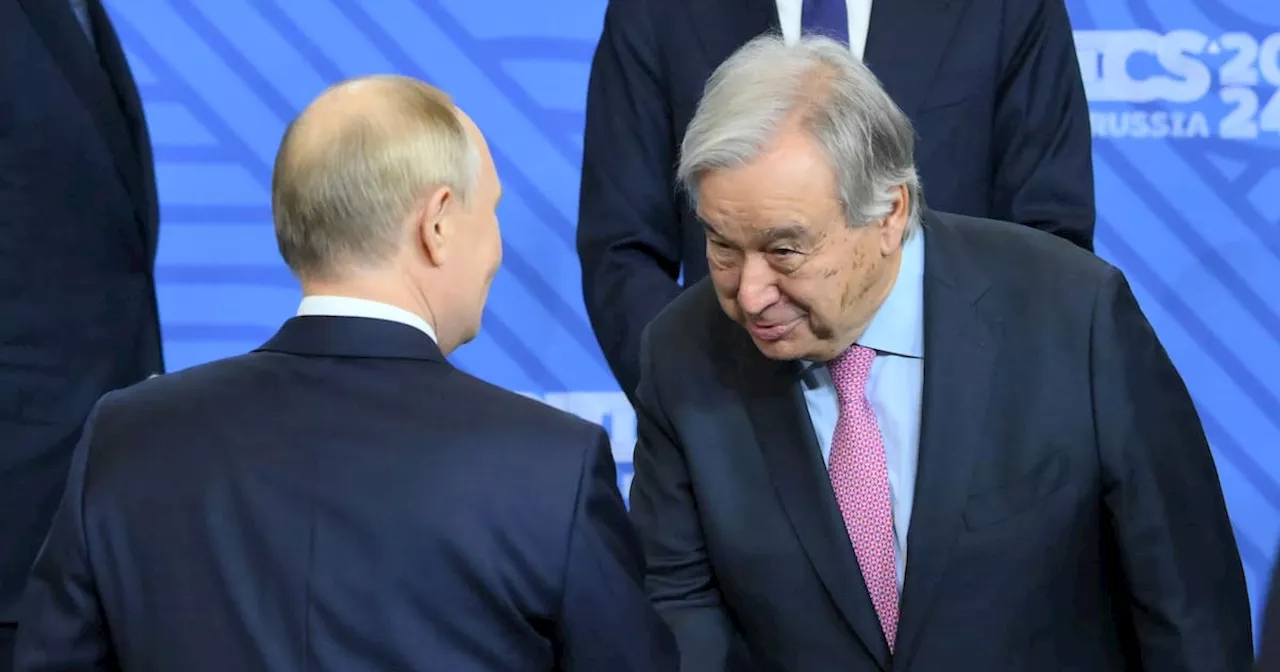 Ucrania reacciona a la reunión del secretario General de la Onu y Putin