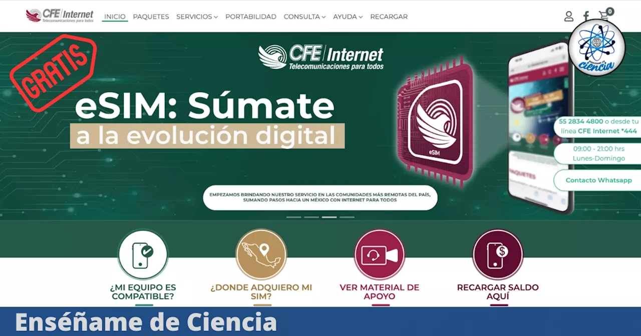 La CFE entregará SIM con internet GRATIS: requisitos y fechas clave, no te lo pierdas