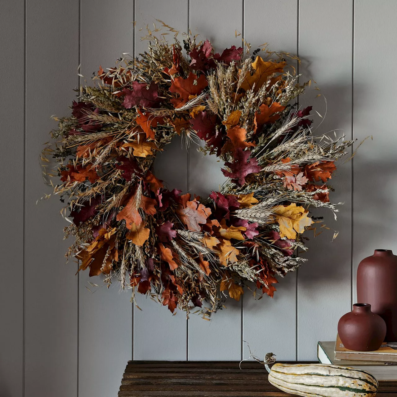 Creekside Farms Fall Foliage Wreath, Handmade