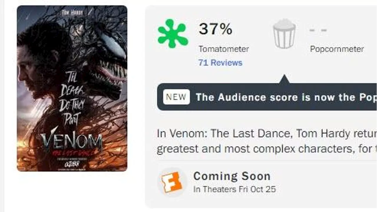 ‘Venom: The Last Dance’ Reviews Are Terrible, Which Means Nothing