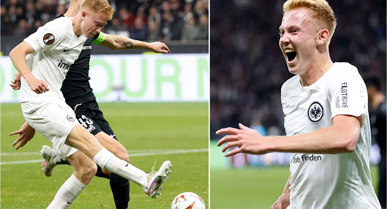 Larsson hjälte för Frankfurt - med sitt första mål i Europaspel