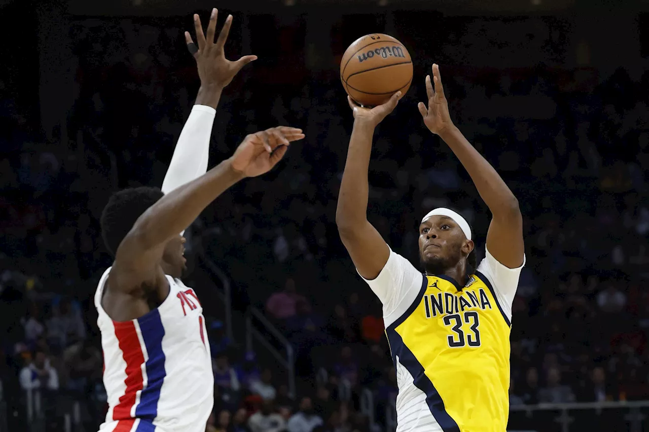 NBA: Myles Turner, Pacers overtake Pistons for opening win