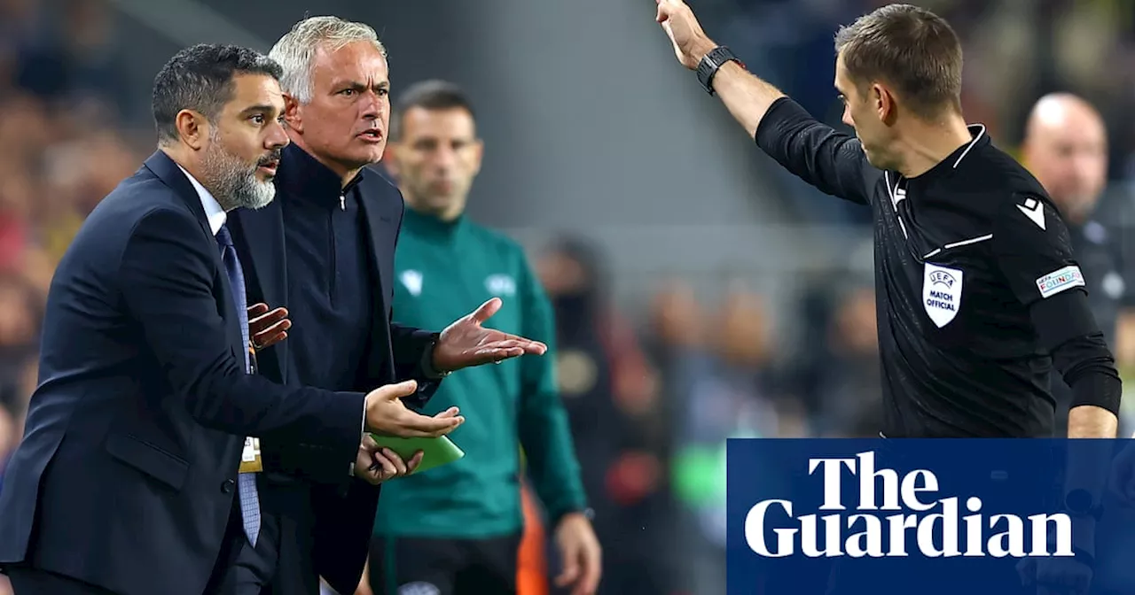 Manchester United restricted to a draw by Fenerbahce as Mourinho sent off