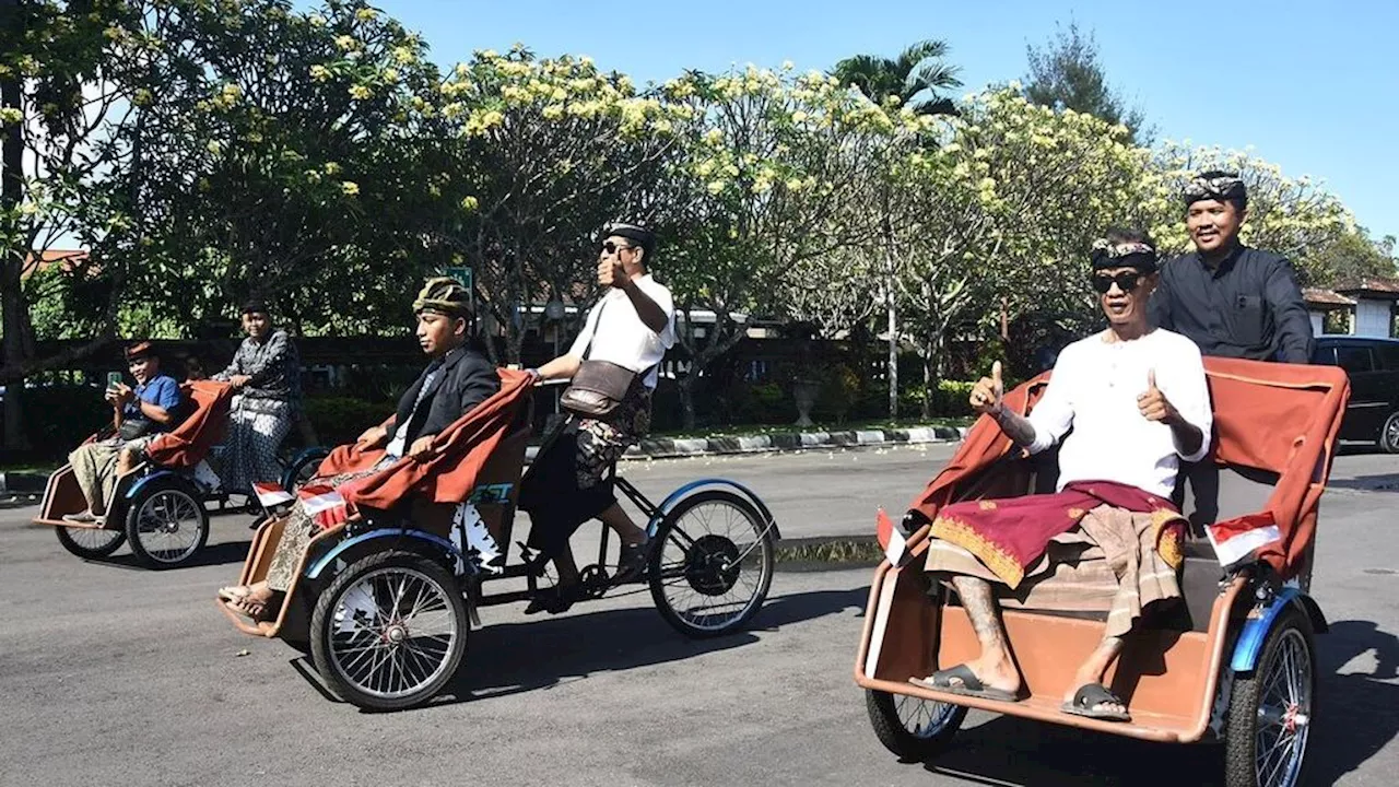 Becak Listrik dan Pidato Perdana Presiden Prabowo yang Menyinggung Pengayuh Becak Berusia 70 Tahun