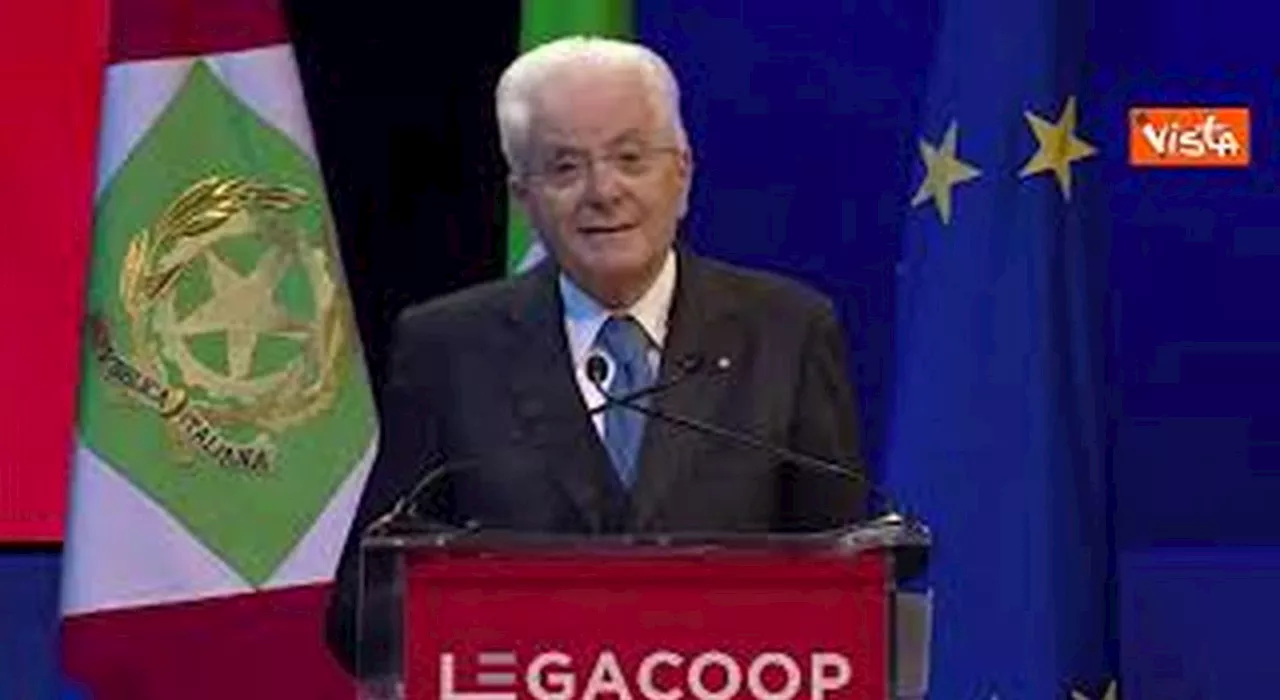 Mattarella: Cooperazione ed economia civile ricchezza nazionale