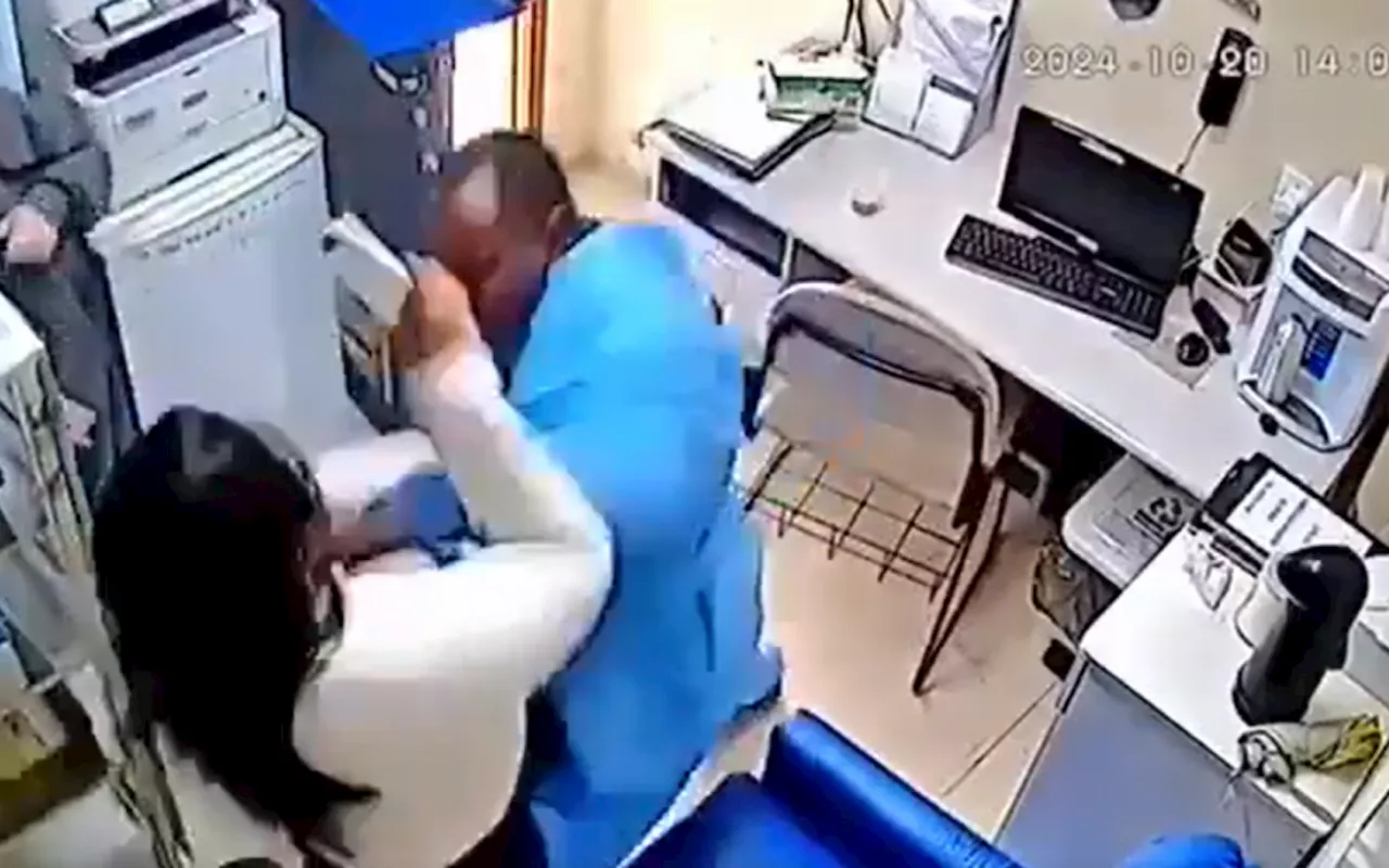 Vídeo: funcionária do Hospital Moacyr do Carmo, em Caxias, é agredida com socos por colega