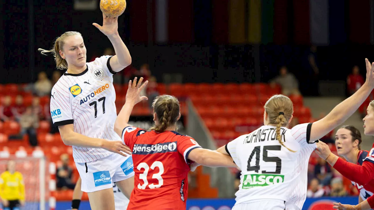 Deutschlands Handballerinnen verlieren hauchdünn gegen Norwegen