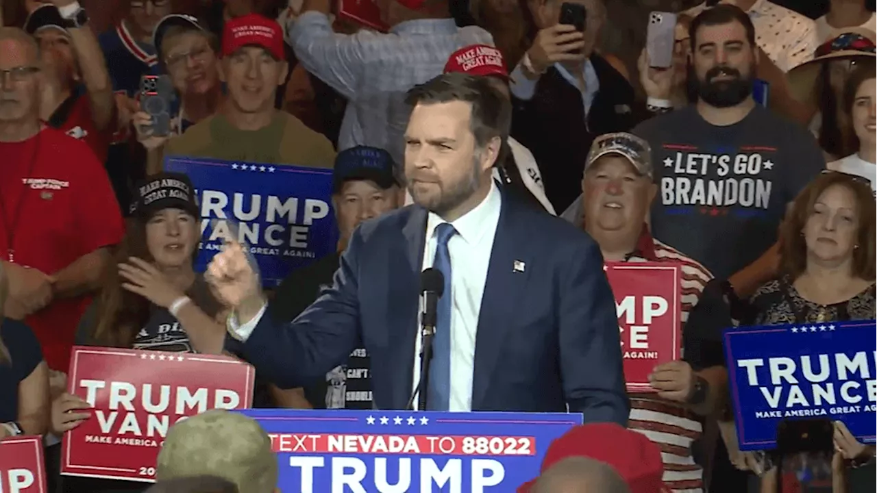 JD Vance remarks on transgender women playing in women's sports during Reno rally