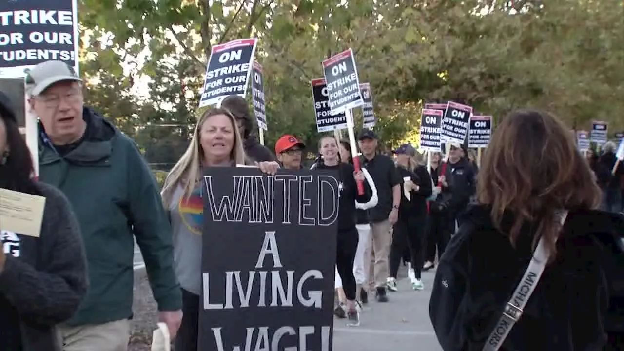 Teachers in the Bay Area's most expensive city go on strike