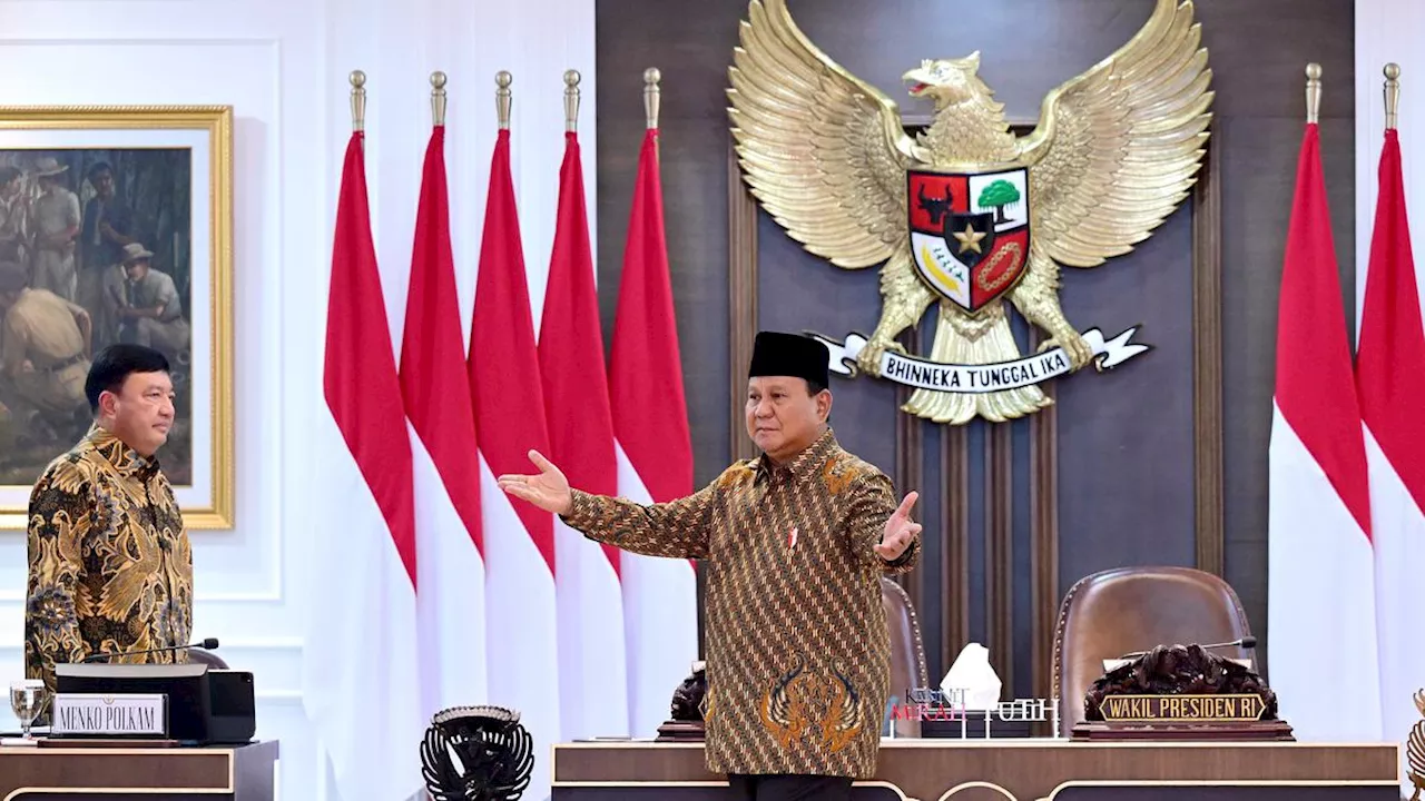 Momen Prabowo Minta Izin ‘Ngopi’ di Sidang Kabinet Paripurna Perdana