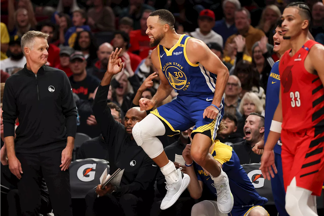 Warriors rout Trailblazers; Suns survive Clippers in OT