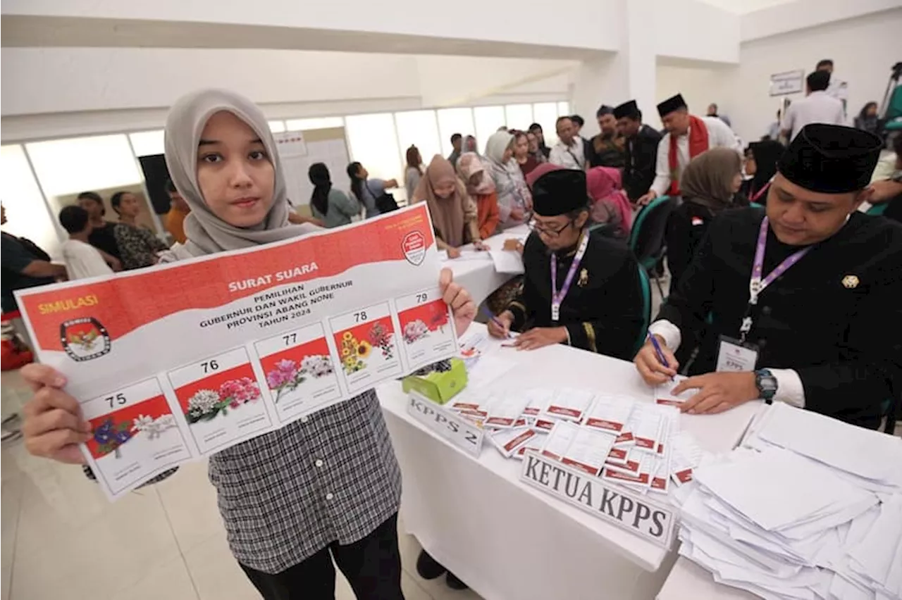 Warga Antusias Mengikuti Simulasi Pemungutan Suara